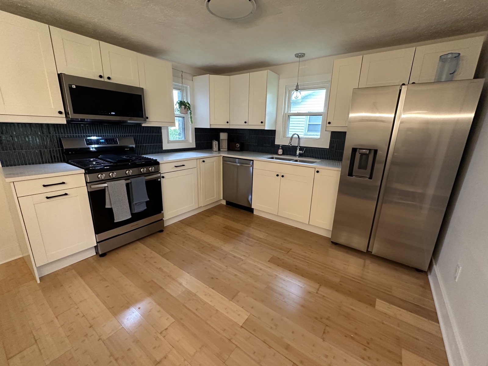 Large, well-equipped kitchen at Main Street Retreat